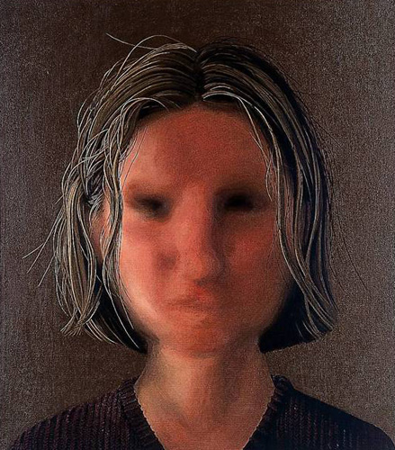 Mónica Castillo, Autorretrato como cualquiera, 1996 – 1997, óleo sobre tela, 80 x 70 cm