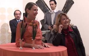 Mesera, en la exposici&oacute;n "Asuntos dom&eacute;sticos"